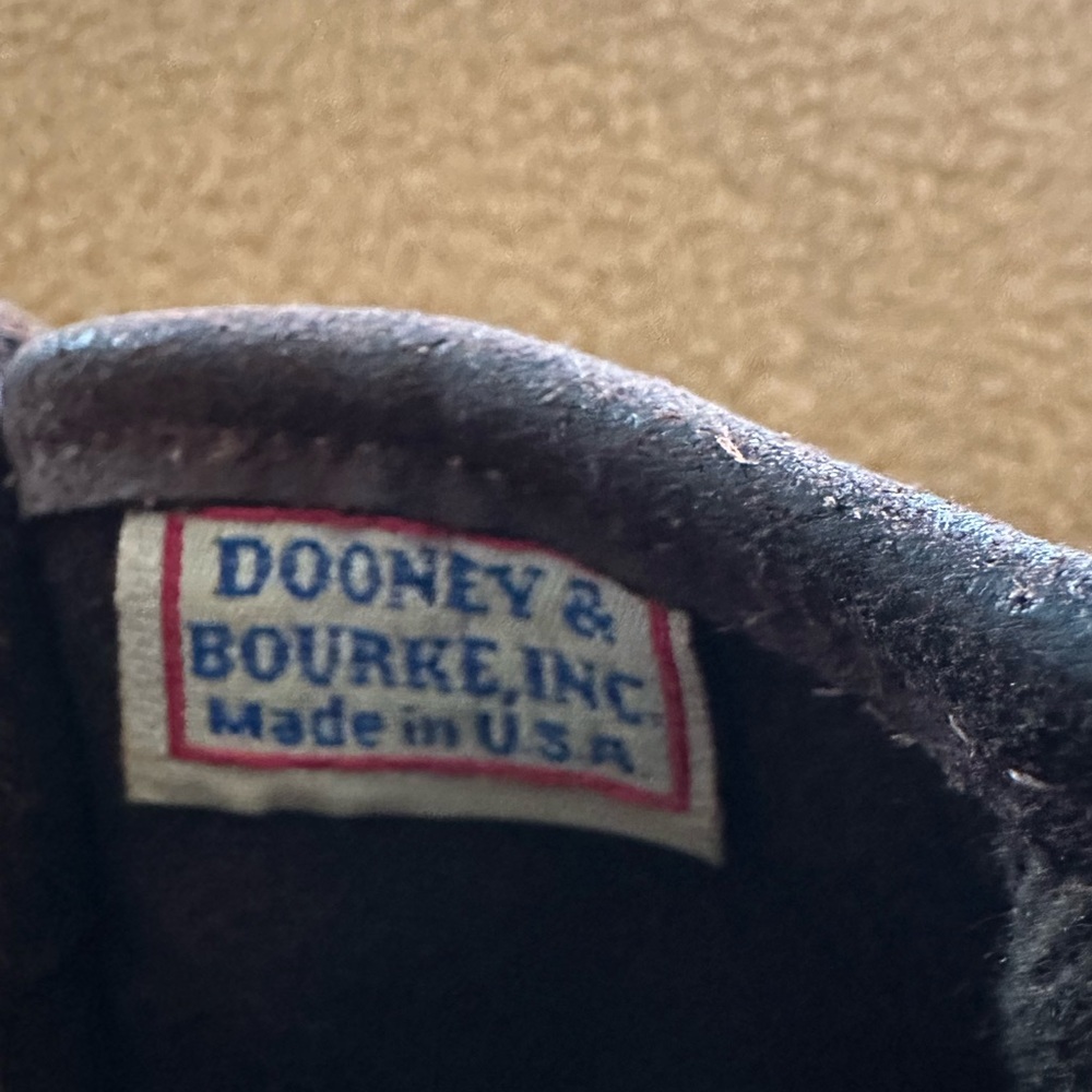 Dooney & Bourke Vintage Brown Suede Leather Saddle bag crossbody purse - Picture 7 of 11